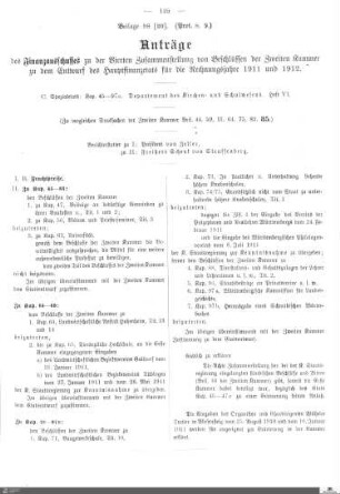 Beilagen zu Protokoll, 8./9. Sitzung