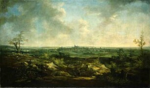 Die Stadt Freiberg von Süden