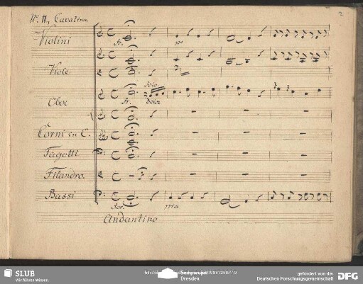 Cavatina: "Amor mercè tu rendi"