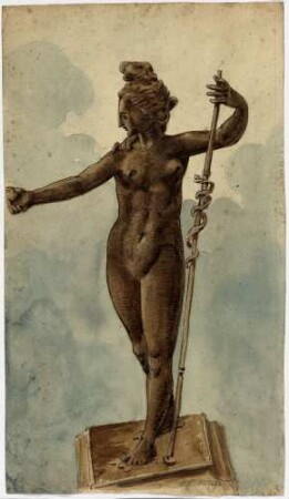 Bronzestatue in Arensburg bei Bückeburg, Eva
