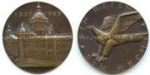 Medaille 50 Jahre Reichsgericht Leipzig, Originaletui