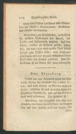 [Altenberg, Dippoldiswalda, Grüllenburg, Freiberg, ...]