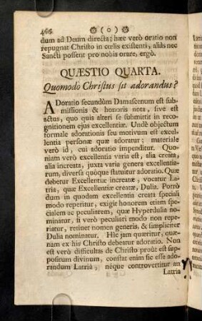 466-476, Quaestio Quarta