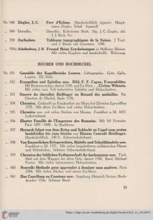Bücher und Buchdeckel (Nr. 551 - 604f)