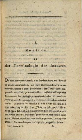 Magazin für Insektenkunde. 5, 5. 1806