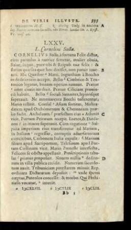 LXXV. L. Cornelius Sulla.