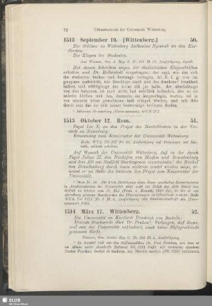 50. 1513, September 19. [Wittenberg]