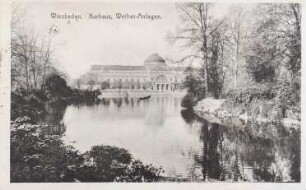 Ansicht Kurhaus, Weiher-Anlage (Wiesbaden)