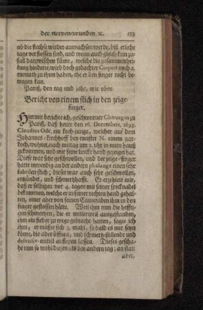 Der 11. Artickel. Von denen kennzeichen der nerven-wunden, und was dabey zu vermuthen.
