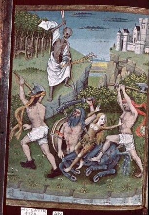 Stundenbuch des Charles d'Angoulême — Kampf der Kentauren und Lapithen