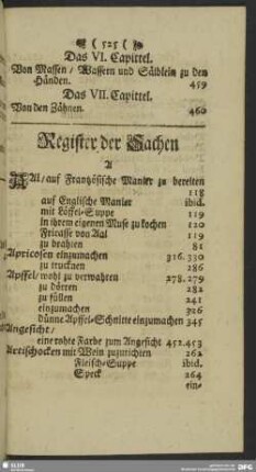 Register der Sachen