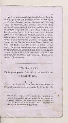 VIII. Periode