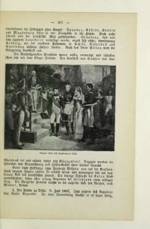 Königin Luise und Napoleon in Tilsit