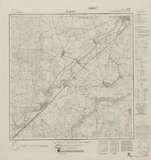 2767 (alte Nr.: 1339) Krojanke, Meßtischblatt (4cm - Karte)