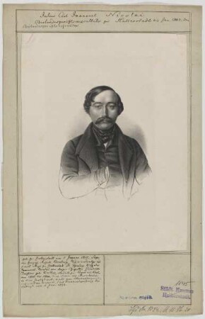 Bildnis des Julius Karl Immanuel Nicolai