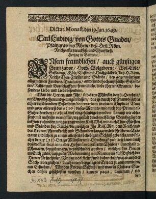 1v-4v, Copia zweyer Churpfälzischer Schreiben ...