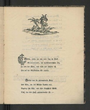 [Ode an den Herrn Legationsrath Klopstock in Hamburg.]