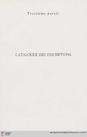 Troisième partie