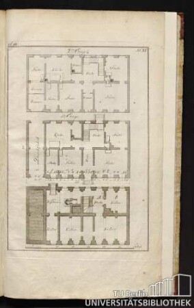 Bl. 14, No. XI. 2te Etage, 1te Etage, Keller.