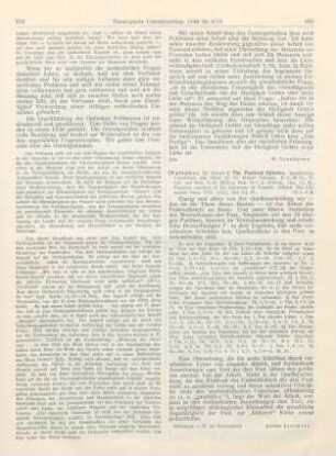 250 [Rezension] Falconer, Sir Robert, The Pastoral Epistles