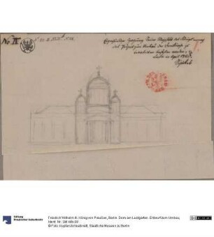 Berlin. Dom am Lustgarten. Entwurf zum Umbau