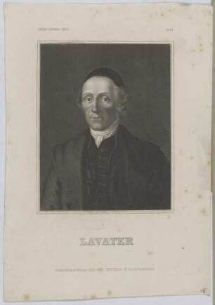 Bildnis des Johann Caspar Lavater