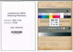 Entnazifizierung Heinrich Jost , geb. 08.10.1899 (Polizist)