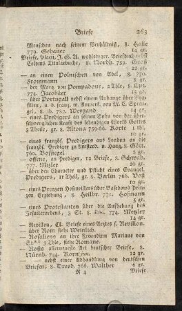 263-274, Briefe - Brucker