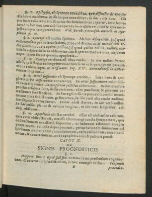 Caput X. De Signis Prognosticis.