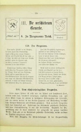 III. Die verschiedenen Gewerbe