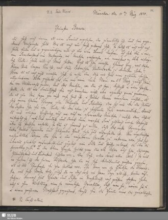 B. 44-45: SvC, Julius an Bunsen, München, 11.03.1830