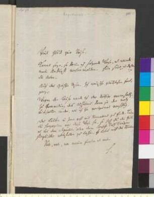 Brief von Herder, Johann Gottfried an Goethe, Johann Wolfgang von