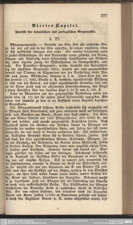 Viertes Kapitel. Umrisse der botanischen und zoologischen Geographie