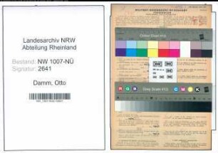 Entnazifizierung Otto Damm , geb. 31.01.1886 (Schneider)