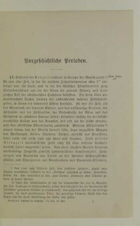 Vorgeschichtliche Perioden