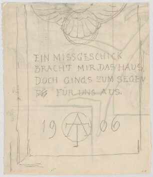 Thiersch, August ; Schönau (Bayern); Landhaus K. Mayer - Tafel (Teilansicht)