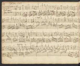 Suiten. Fragmente; cemb; h-Moll; CauC 231; CauC 185