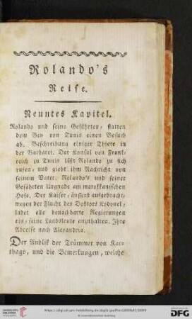 Neuntes Kapitel