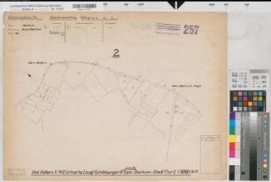 Vellern (Beckum), Umlegung Vellern, Bl. 15 Schätzungsriß u. Urkarte 1 Beckum-Stadt Flur 2