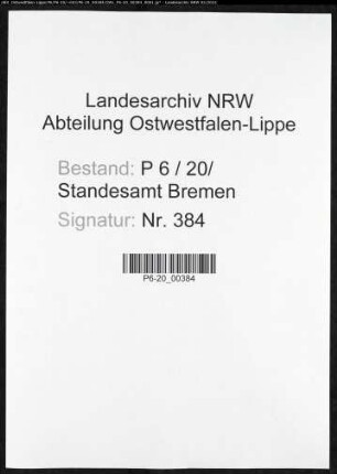Sterberegister Standesamt Bremen