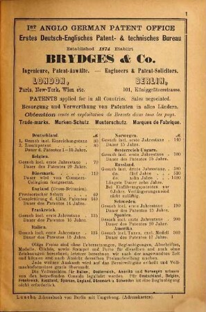 Adressbuch aller Länder der Erde der Kaufleute, Fabrikanten, Gewerbtreibenden, Gutsbesitzer etc : Zugleich Handelsgeographie, Produkten- u. Fabrikanten-Bezugs-Angabe, 8