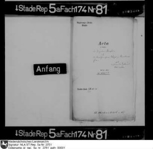 Klagesache des Lizentinspektors Martin Bengtson gegen die Erben des Akziseeinnehmers Hermann Wetzel in Brunshausen wegen rückständiger Zoll- und Akzisegelder