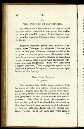 II. Soli Indoles Et Superficies.