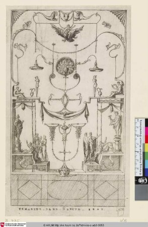 [Ce morceau offre en haut Ganymède porté par l'aigle de Jupiter; Ganymede; Jupiter und Ganymed]