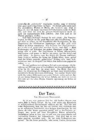 Der Tanz