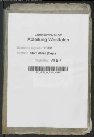 Betr. den Gemeinde-Etat der Bürgermeisterei Ahlen.