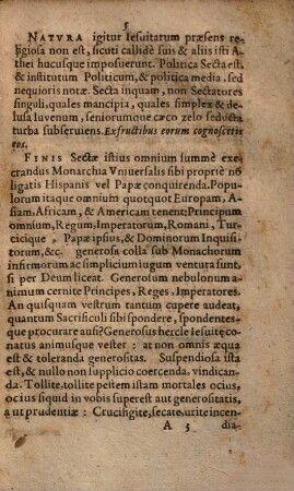 Philander Philanax De natura, fine, mediis Iesuitarum