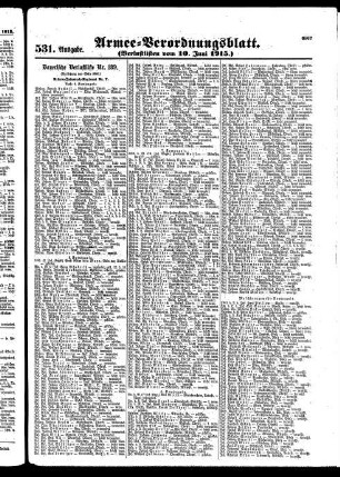 531.Ausgabe. Donnerstag, 10. Juni 1915