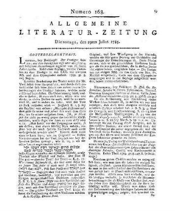 Ueber die wichtigste Kirchenstrafe, die Exkommunikation. Prag: Widtmann 1785