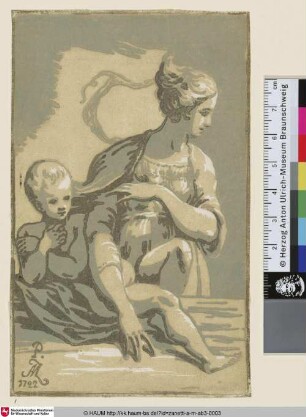 [La Vierge y est vue de face; Madonna and Child on a Ledge; Madonna mit dem Kind]